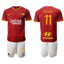 Roma #11 Kolarov Red Home Soccer Club Jersey