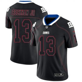 Nike New York Giants #13 Odell Beckham Jr Lights Out Black Mens Stitched NFL Limited Rush Jersey