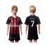 AC Milan #7 Menez Home Kid Soccer Club Jersey