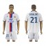 Lyon #21 Gonalons Home Soccer Club Jersey