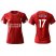 Womens Liverpool #17 Klavan Red Home Soccer Club Jersey