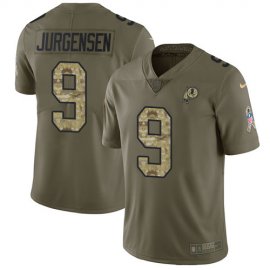 Nike Washington Football Team #9 Sonny Jurgensen Olive/Camo Mens Stitched NFL Limited 2017 Salute To Service Jersey