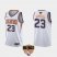 Nike Phoenix Suns #23 Cameron Johnson Mens 2021 NBA Finals Bound Swingman Association Edition Jersey White Mens