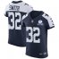 Nike Dallas Cowboys #32 Saivion Smith Navy Blue Thanksgiving Mens Stitched With Established In 1960 Patch NFL Vapor Untouchable Throwback Elite Jersey