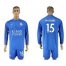 Leicester City #15 Maguire Home Long Sleeves Soccer Country Jersey