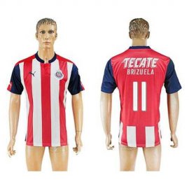 Guadalajara #11 Brizuela Home Soccer Club Jersey