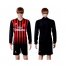 AC Milan Blank Home Long Sleeves Soccer Club Jersey