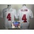 Alabama Crimson Tide 4 T.J Yeldon White College Football NCAA Jerseys 2014 All State Sugar Bowl Game Patch