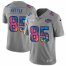 San Francisco 49ers #85 George Kittle Mens Nike Multi-Color 2020 NFL Crucial Catch NFL Jersey Greyheather