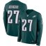 Nike Philadelphia Eagles #27 Malcolm Jenkins Midnight Green Team Color Mens Stitched NFL Limited Therma Long Sleeve Jersey
