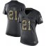 Nike Carolina Panthers #21 Jeremy Chinn Black Womens Stitched NFL Limited 2016 Salute to Service Jersey