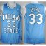 Indiana State Sycamores 33# Larry Bird Blue College Basketball Hardwood Legends Jersey Cheap