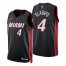 Nike Miami Heat #4 Victor Oladipo Black Mens 2021-22 NBA 75th Anniversary Diamond Swingman Jersey – Icon Edition Mens