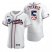 Atlanta Braves #5 Freddie Freeman Mens Nike White Fluttering USA Flag Limited Edition Authentic MLB Jersey
