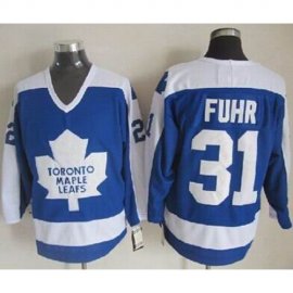 Toronto Maple Leafs #31 Grant Fuhr Blue/White CCM Throwback Stitched NHL Jersey