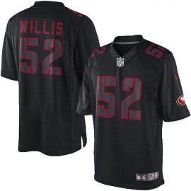 Nike San Francisco 49ers #52 Patrick Willis Black Mens Stitched NFL Impact Limited Jersey