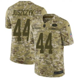 Nike San Francisco 49ers #44 Kyle Juszczyk Camo Mens Stitched NFL Limited 2018 Salute To Service Jersey