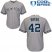 New York Yankees #42 Mariano Rivera Stitched Grey Youth MLB Jersey