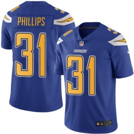 Nike Los Angeles Chargers #31 Adrian Phillips Electric Blue Mens Stitched NFL Limited Rush Jersey