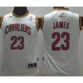 Youth Cleveland Cavaliers 23 LeBron James White Revolution 30 Swingman NBA Jerseys
