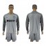 Inter Milan Blank Grey Goalkeeper Long Sleeves Soccer Club Jersey