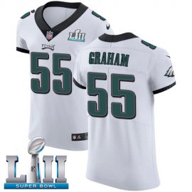 Nike Philadelphia Eagles #55 Brandon Graham White Super Bowl LII Mens Stitched NFL Vapor Untouchable Elite Jersey