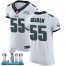 Nike Philadelphia Eagles #55 Brandon Graham White Super Bowl LII Mens Stitched NFL Vapor Untouchable Elite Jersey