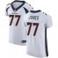 Nike Denver Broncos #77 Sam Jones White Mens Stitched NFL Vapor Untouchable Elite Jersey