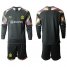 Dortmund Blank Black Goalkeeper Long Sleeves Soccer Club Jersey