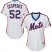New York Mets #52 Yoenis Cespedes White(Blue Strip) Alternate Womens Stitched MLB Jersey