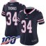 Nike Buffalo Bills #34 Thurman Thomas Navy Womens Stitched NFL Limited Inverted Legend 100th Season Jersey