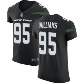 Nike New York Jets #95 Quinnen Williams Black Alternate Mens Stitched NFL Vapor Untouchable Elite Jersey