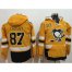 Pittsburgh Penguins #87 Sidney Crosby Gold Sawyer Hooded Sweatshirt 2017 Stadium Series Stitched NHL Jersey