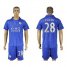 Leicester City #28 Fuchs Home Soccer Club Jersey