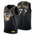 Miami Miami Heat #77 Omer Yurtseven Mens Golden Edition Diamond Logo 2021/22 Swingman Jersey – Black Mens