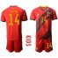 Belgium #14 Mertens Red Home Kid Soccer Country Jersey