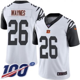 Nike Cincinnati Bengals #26 Trae Waynes White Mens Stitched NFL Limited Rush 100th Season Jersey