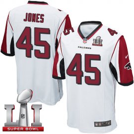 Nike Atlanta Falcons #45 Deion Jones White Super Bowl LI 51 Youth Stitched NFL Elite Jersey