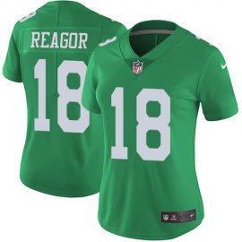 Nike Philadelphia Eagles #18 Jalen Reagor Green Womens Stitched NFL Limited Rush Jersey