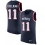 Nike New England Patriots #11 Julian Edelman Navy Blue Team Color Mens Stitched NFL Limited Rush Tank Top Jersey