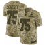 Nike Washington Football Team #75 Brandon Scherff Camo Mens Stitched NFL Limited 2018 Salute To Service Jersey