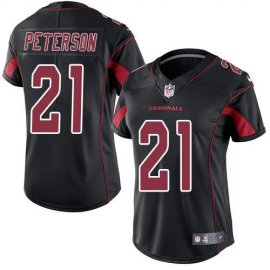 Nike Arizona Cardinals #21 Patrick Peterson Black Womens Stitched NFL Limited Rush Jersey