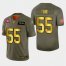Nike San Francisco 49ers #55 Dee Ford Mens Olive Gold 2019 Salute to Service NFL 100 Limited Jersey