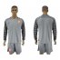 Holland Blank Grey Goalkeeper Long Sleeves Soccer Country Jersey