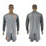 Holland Blank Grey Goalkeeper Long Sleeves Soccer Country Jersey
