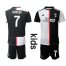 Juventus #7 Ronaldo Home Kid Soccer Club Jersey