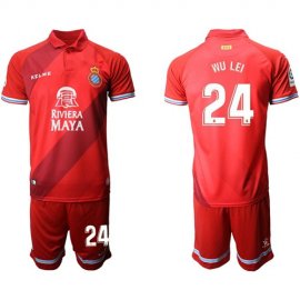Spanish #24 Wu Lei Away Soccer Club Jersey