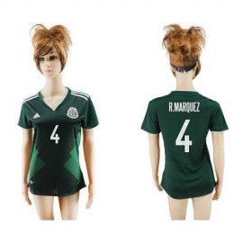 Mexico #4 R.Marquez Home Soccer Country Jersey