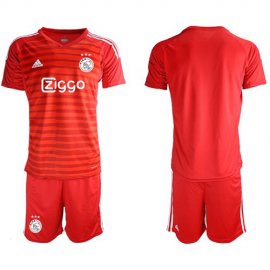 Ajax Blank Red Goalkeeper Soccer Club Jersey