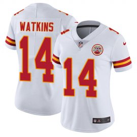 Nike Kansas City Chiefs #14 Sammy Watkins White Womens Stitched NFL Vapor Untouchable Limited Jersey